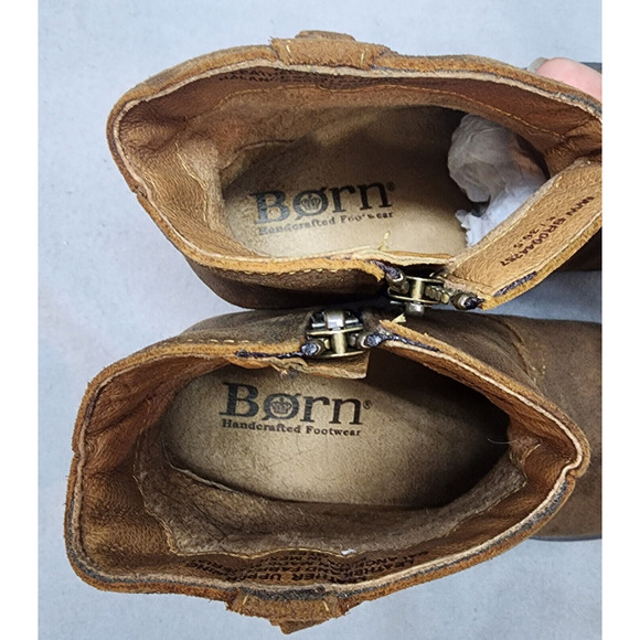 Born Alondra Brown Suede Women's Western‎ Tassle Booties Sz 6 - NWOB - Picture 7 of 9